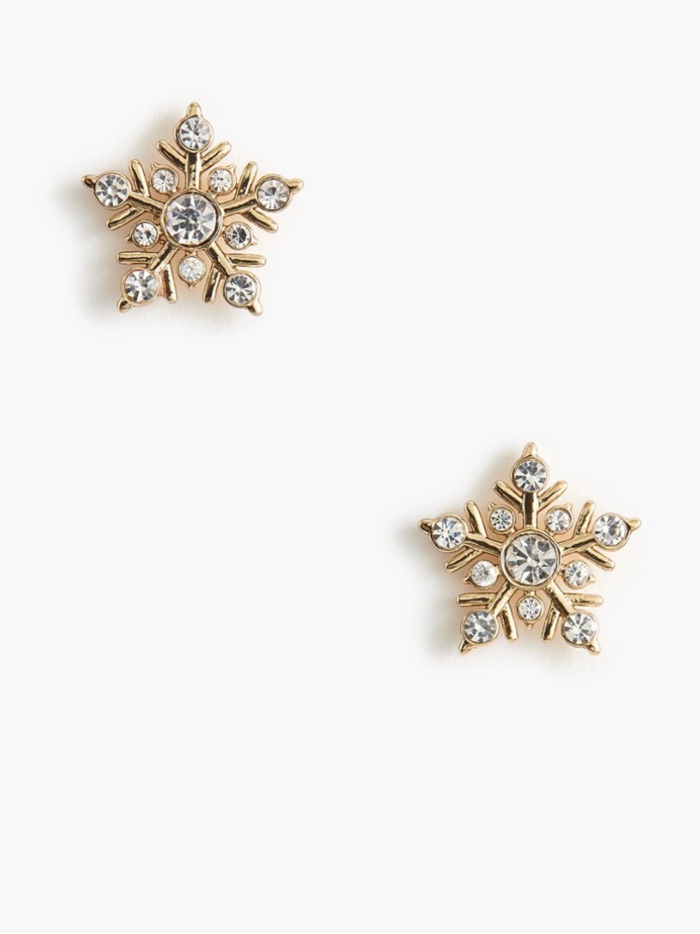 Snowflake Stud Earrings - Women's Jewelry